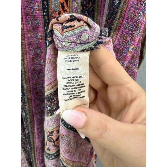 NWOT Soft Surroundings Esperanza Maxi Dress Size M Boho Festival Floral - Picture 10 of 12